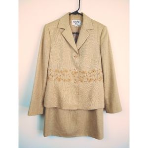 Kasper ASL Woven Embroidered Skirt Suit 6